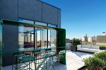 Rentable rooftop terrace